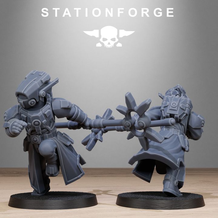 Tuai Priests, proxy miniature, character, 28mm heroic scale unpainted resin, view 7