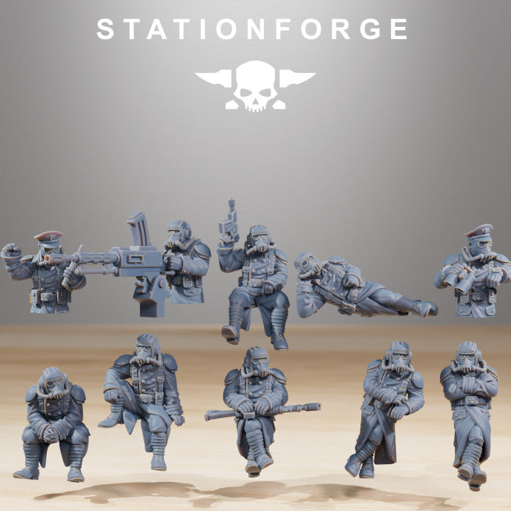 Grim Guard Heavy Battle Tank, Imperial Army proxy miniature, 28mm heroic scale unpainted resin, view 6