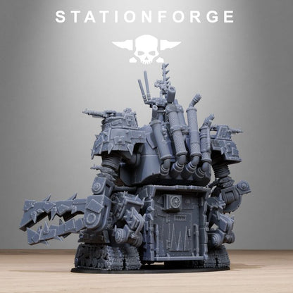 Orks Gognauts, proxy miniature, 28mm heroic scale unpainted resin, view 5