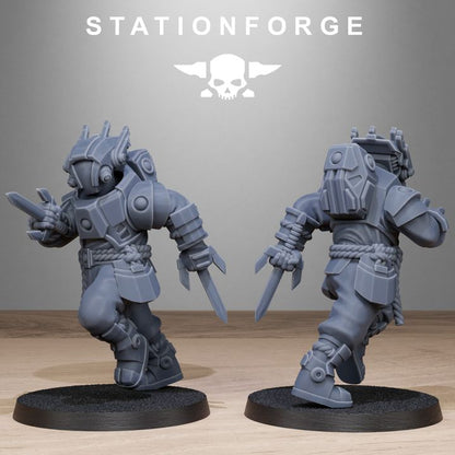 Tuai Melee Infantry, proxy miniature, 28mm heroic scale unpainted resin, view 8