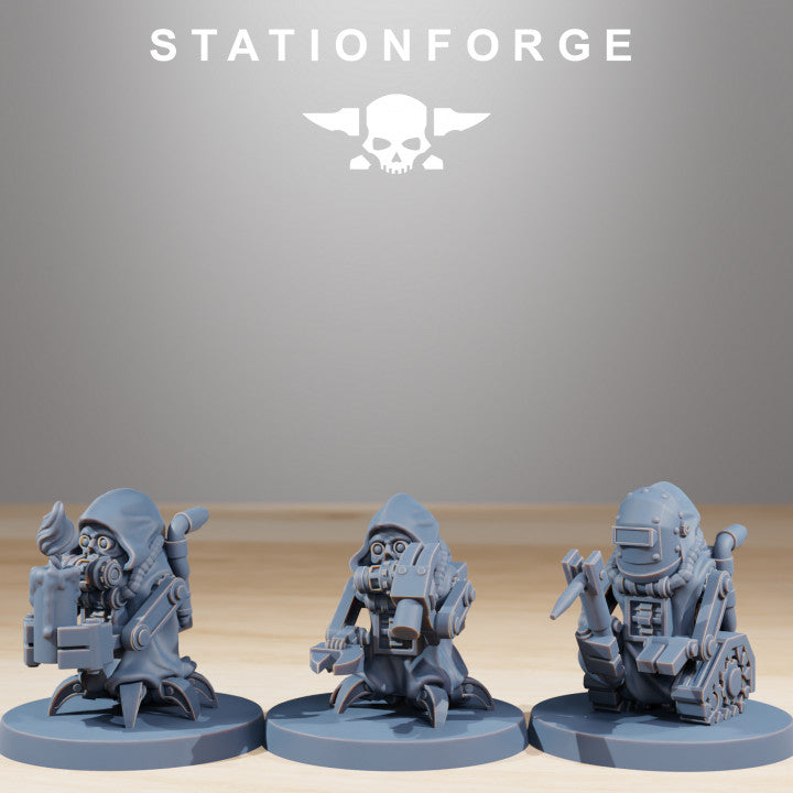 Tech Priests Scavenger Bobby Gang (21 Units), 28mm heroic scale unpainted resin, view 5