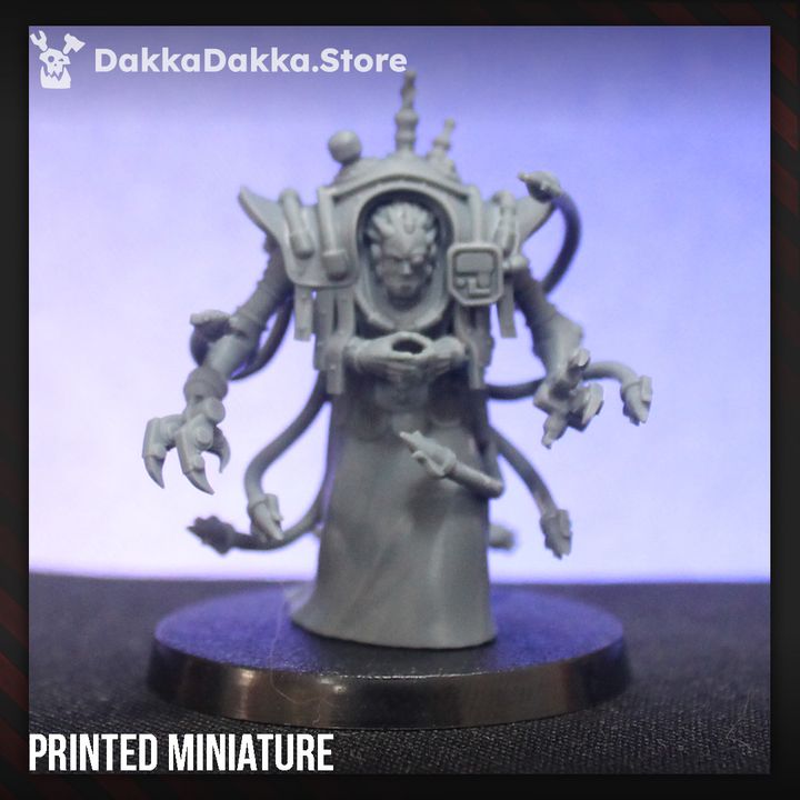 Tech Priests Liquidation Team Squad, 28mm heroic scale unpainted resin, view 5