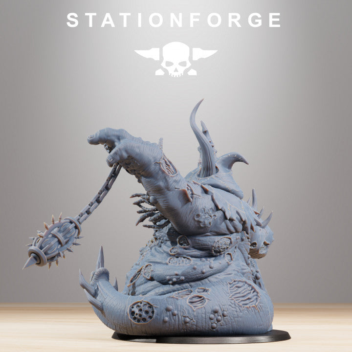 Dark Space Knights Guard Sporeus, proxy miniature, infantry, 28mm heroic scale unpainted resin, view 5