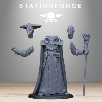 Inquisition Elder, 28mm heroic scale unpainted resin, view 5
