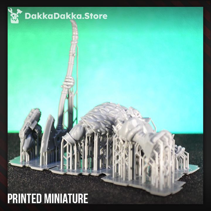 Orks Porkaz Boyz, proxy miniature, 28mm heroic scale unpainted resin, view 5