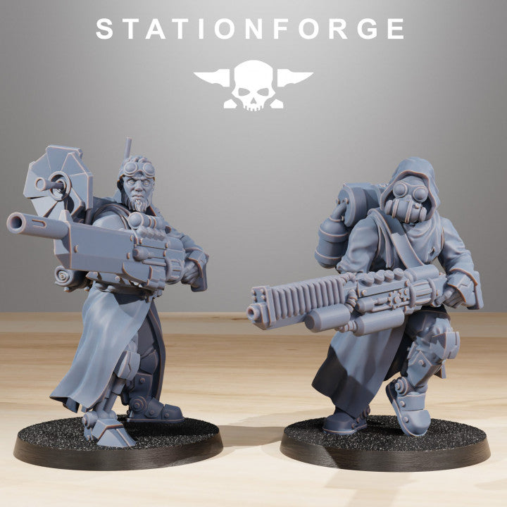 Tech Priests Scavenger Infantry Builder Kit (24 Units), 28mm heroic scale unpainted resin, view 9