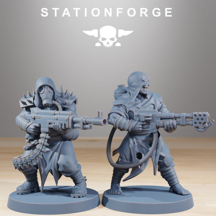 Dark Space Knights Guard Nomads, proxy miniature, infantry, 28mm heroic scale unpainted resin, view 4