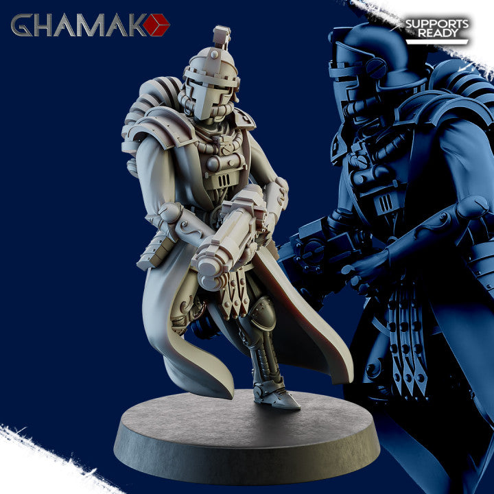 Tech Priests Cult Of Mars Martian Fulminators (10 Units), 28mm heroic scale unpainted resin, view 8