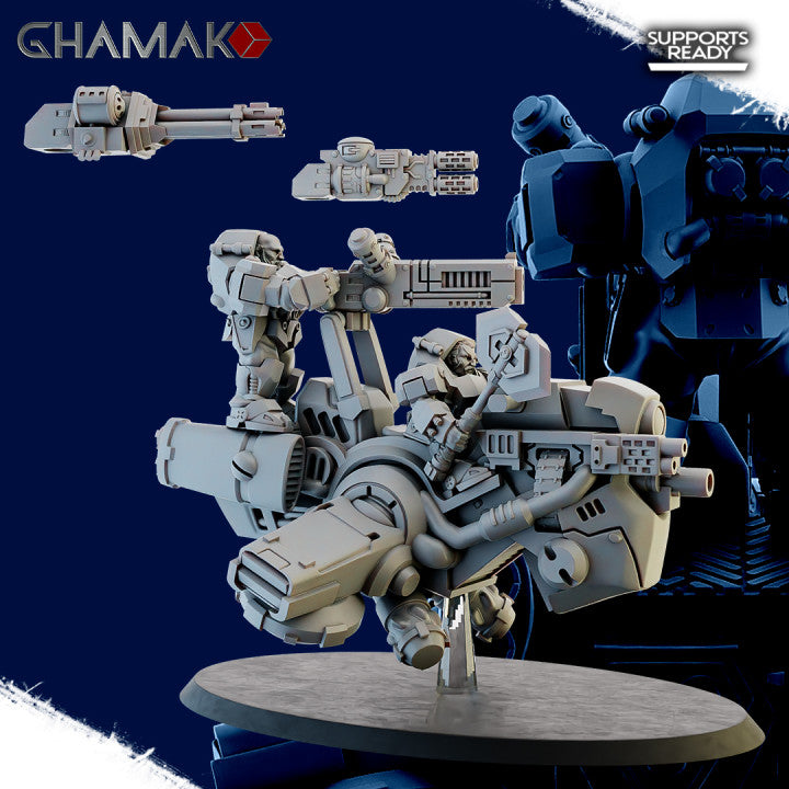 Space Dwarf Gold Hunters (3 Units), proxy miniature, squad, 28mm heroic scale unpainted resin, view 4