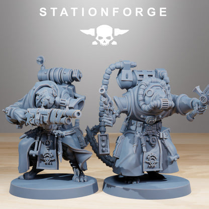 Tech Priests Raticus Grunts (11 Units), 28mm heroic scale unpainted resin, view 6