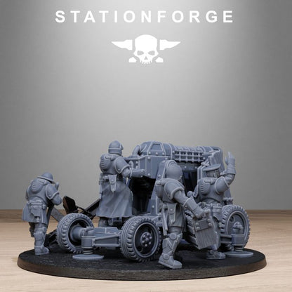Royal Guard Light Artillery, Imperial Army proxy miniature, 28mm heroic scale unpainted resin, view 10