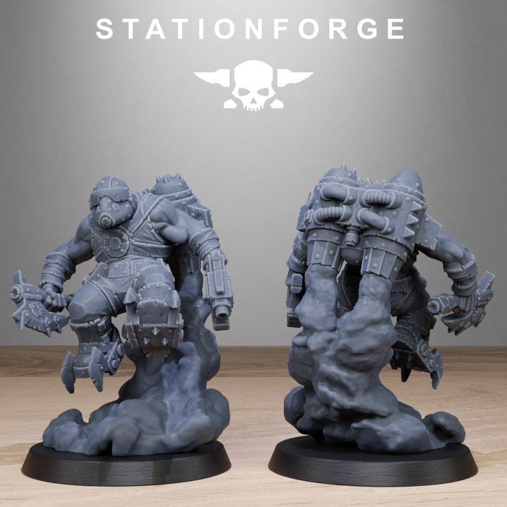 Orks Flyers, proxy miniature, 28mm heroic scale unpainted resin, view 10