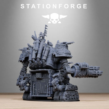 Orks Gognauts, proxy miniature, 28mm heroic scale unpainted resin, view 3