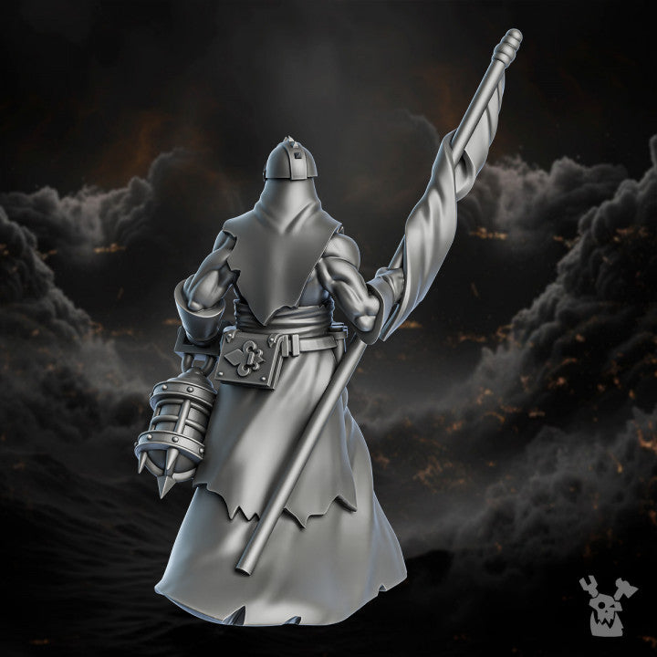 Battle Sisters Grimms, proxy miniature, 28mm heroic scale unpainted resin, view 8