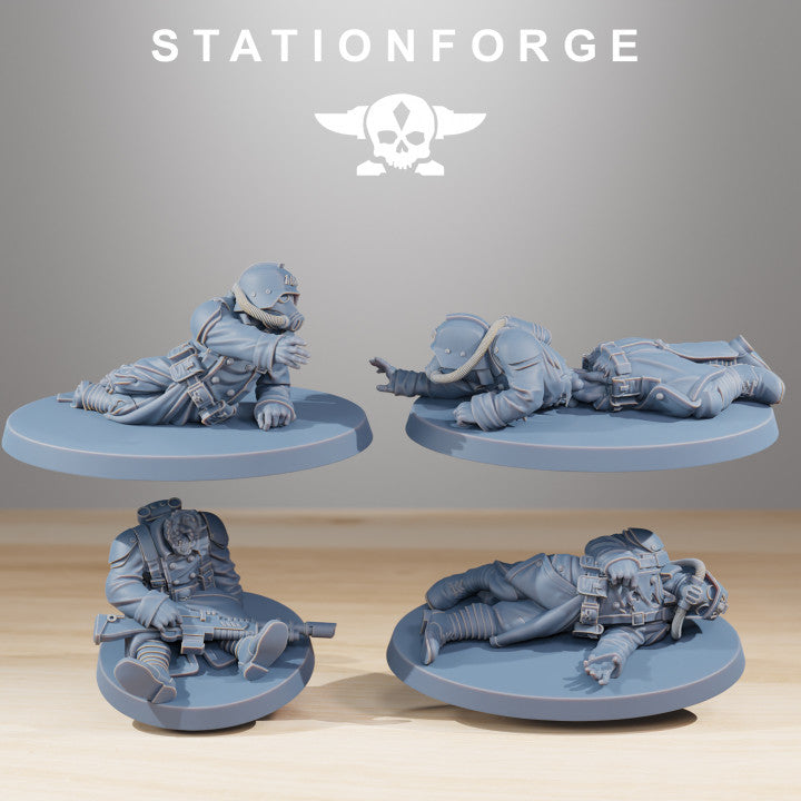 Grim Guard The Fallen, Imperial Army proxy miniature, character, 28mm heroic scale unpainted resin, view 3