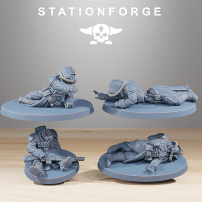 Grim Guard The Fallen, Imperial Army proxy miniature, character, 28mm heroic scale unpainted resin, view 3