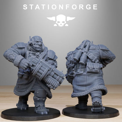 Imperial Army Grim Guard Frostwatch Mutants (10 Units), 28mm heroic scale unpainted resin, view 5