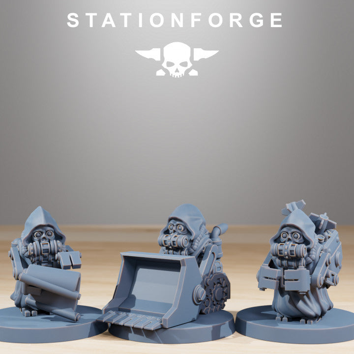 Tech Priests Scavenger Bobby Gang (21 Units), 28mm heroic scale unpainted resin, view 8