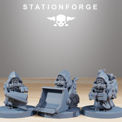 Tech Priests Scavenger Bobby Gang (21 Units), 28mm heroic scale unpainted resin, view 8