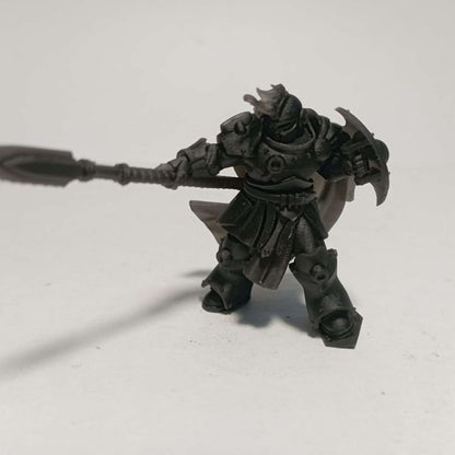 Techeart Commander, Space Knights proxy miniature, character, 28mm heroic scale unpainted resin, view 4