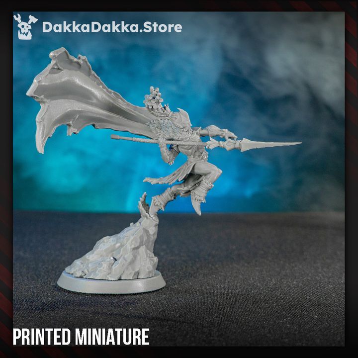 Eldar Nazca The Lone Squaller, proxy miniature, 28mm heroic scale unpainted resin, view 6