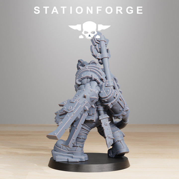 Orks Blackskull Full Version, proxy miniature, 28mm heroic scale unpainted resin, view 6
