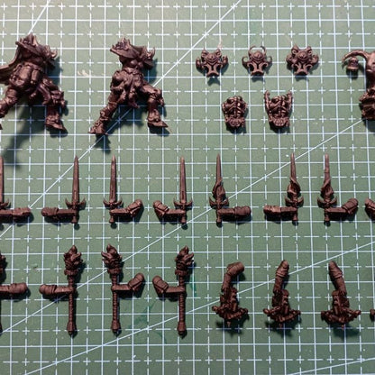 Dark Space Knights Coven Additional Bits Set, resin conversion bits, 28mm heroic scale unpainted resin, vi
