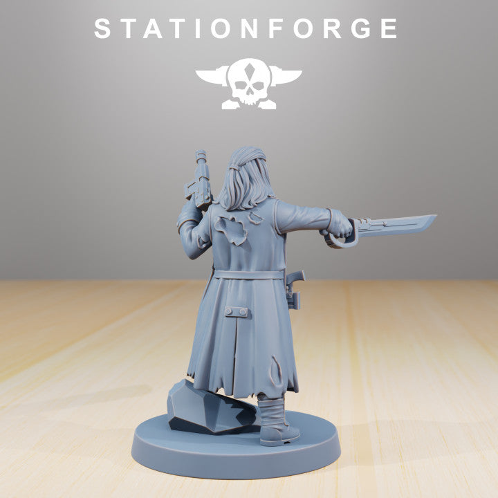 The Duchess, Imperial Army proxy miniature, character, 28mm heroic scale unpainted resin, view 3