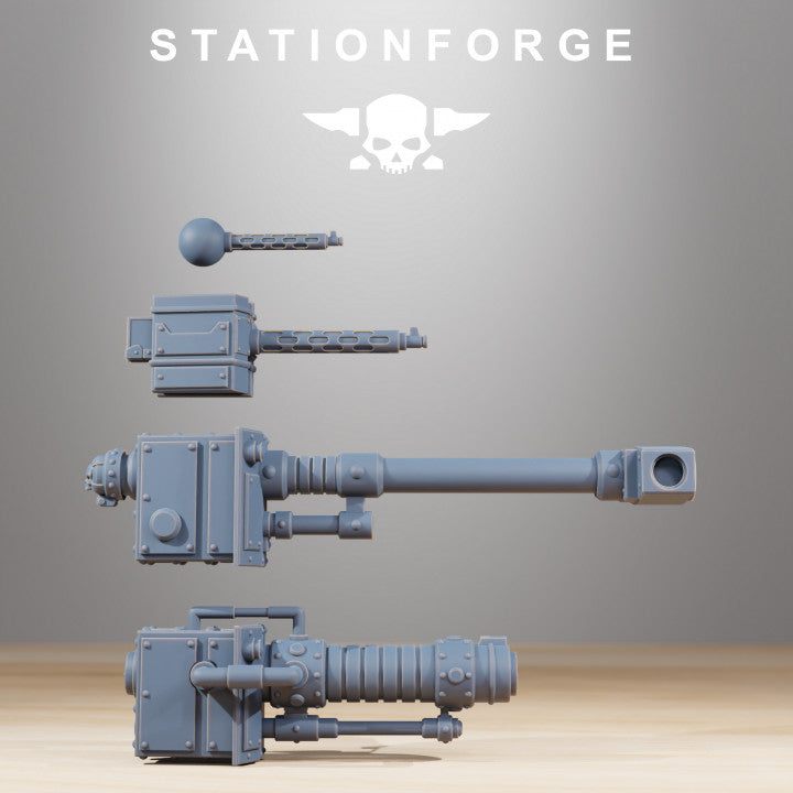 Scavenger Heavy Tank, Tech Priests proxy miniature, 28mm heroic scale unpainted resin, view 6