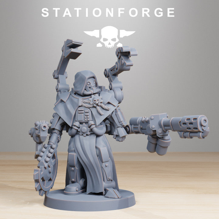 Tech Priests Scavenger Vicars (10 Units), 28mm heroic scale unpainted resin, view 9