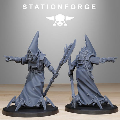Tech Priests Scavenger Elders (10 Units), 28mm heroic scale unpainted resin, view 4