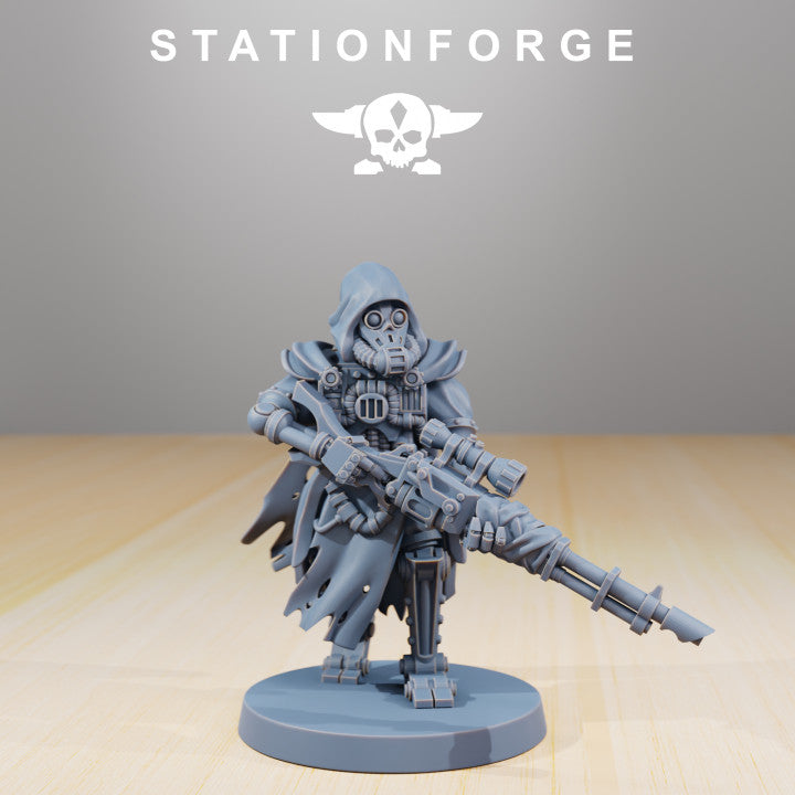 Scavenger Defender MK1, Tech Priests proxy miniature, 28mm heroic scale unpainted resin, view 6