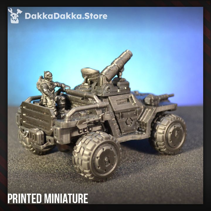 Mutant Uprising Patroclus Mountainrider, proxy miniature, vehicle, 28mm heroic scale, view 5
