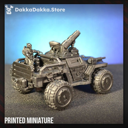 Mutant Uprising Patroclus Mountainrider, proxy miniature, vehicle, 28mm heroic scale, view 5