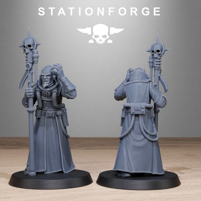 Inquisition Seers, 28mm heroic scale unpainted resin, view 4