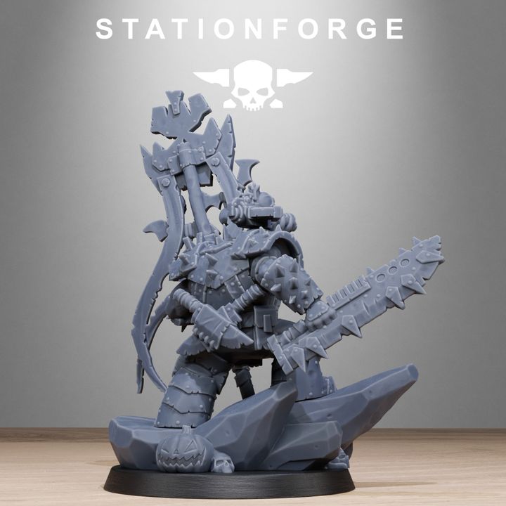 Orks Boo Basher, proxy miniature, 28mm heroic scale unpainted resin, view 7