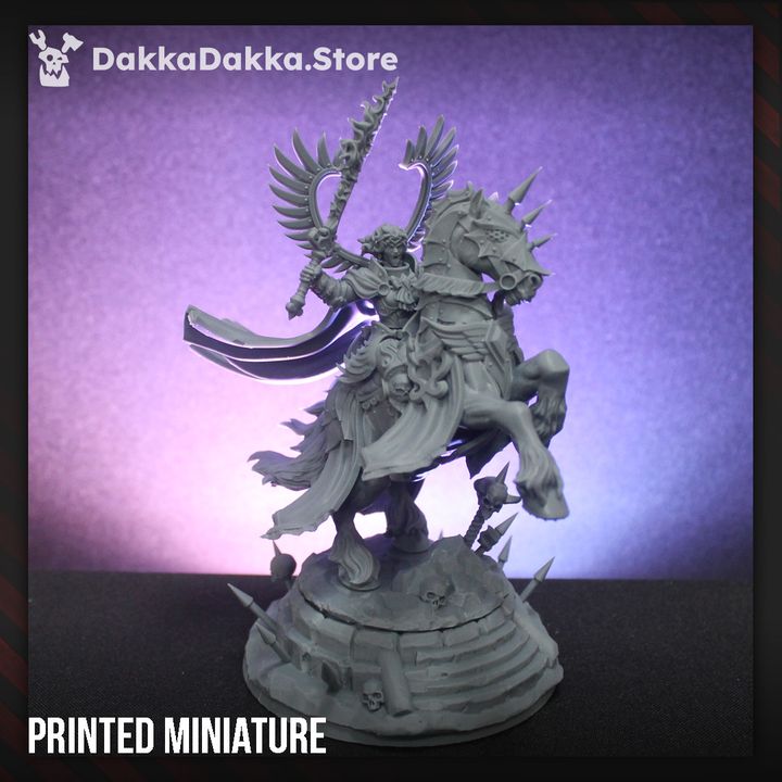 Battle Sisters Saint Seraphiel, proxy miniature, 28mm heroic scale unpainted resin, view 6
