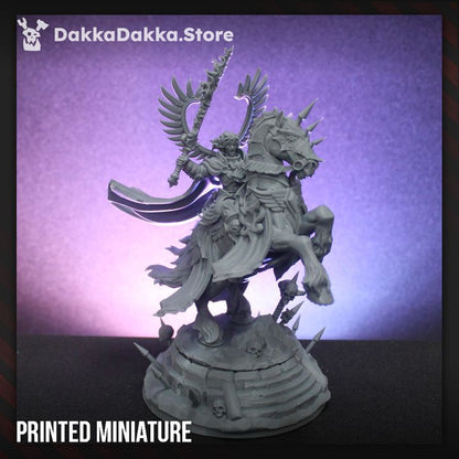 Battle Sisters Saint Seraphiel, proxy miniature, 28mm heroic scale unpainted resin, view 6