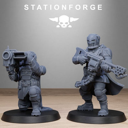 Vaskar Patrol, Imperial Army proxy miniature, 28mm heroic scale unpainted resin, view 6