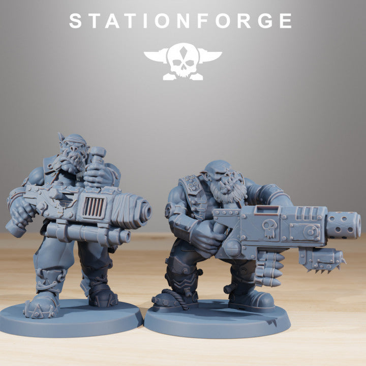 Orks Pirates, proxy miniature, 28mm heroic scale unpainted resin, view 3