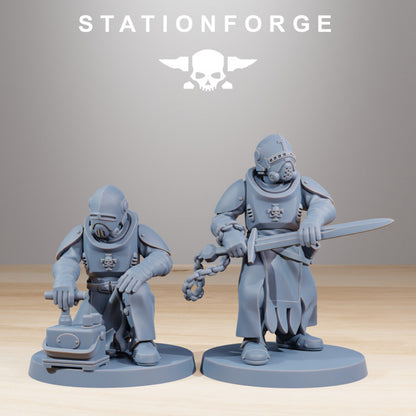 Imperial Army Royal Guard Templars (12 Units), 28mm heroic scale unpainted resin, view 7