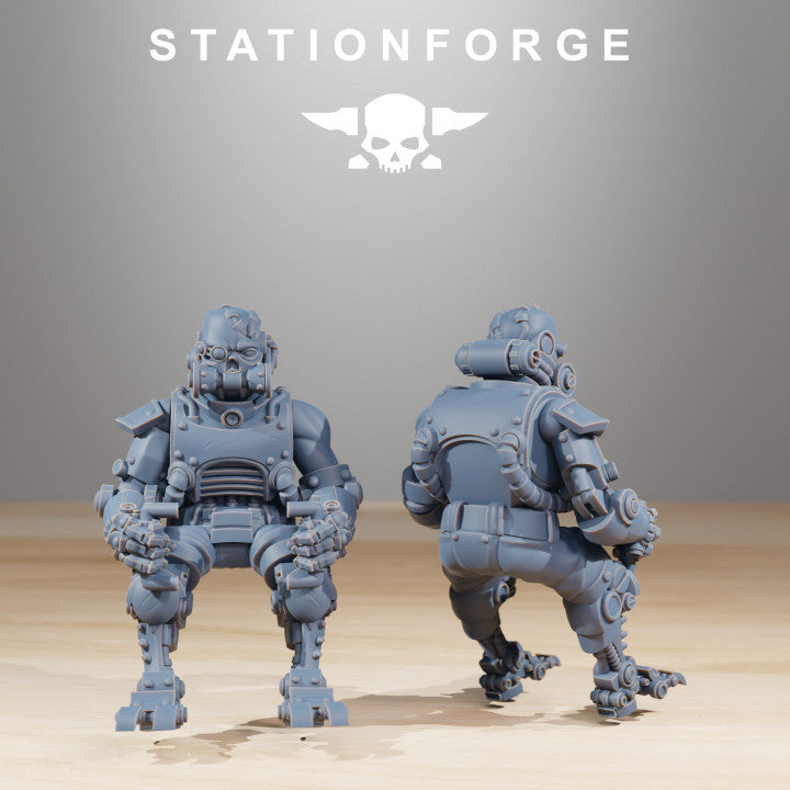 Scavenger Walker, Tech Priests proxy miniature, 28mm heroic scale unpainted resin, view 6