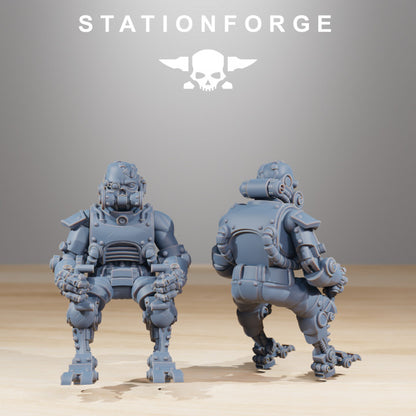 Scavenger Walker, Tech Priests proxy miniature, 28mm heroic scale unpainted resin, view 6