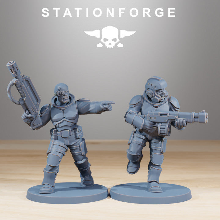 Imperial Army Vaskar Infantry Builder Kit (12 Units), 28mm heroic scale unpainted resin, view 9