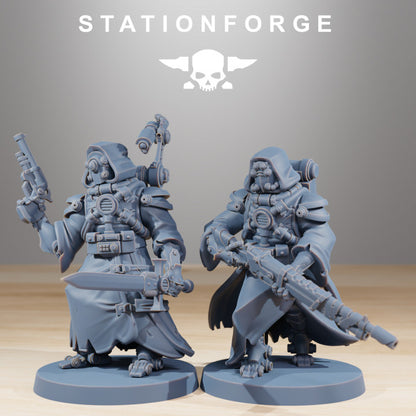Tech Priests Scavenger Hunters (10 Units), 28mm heroic scale unpainted resin, view 7