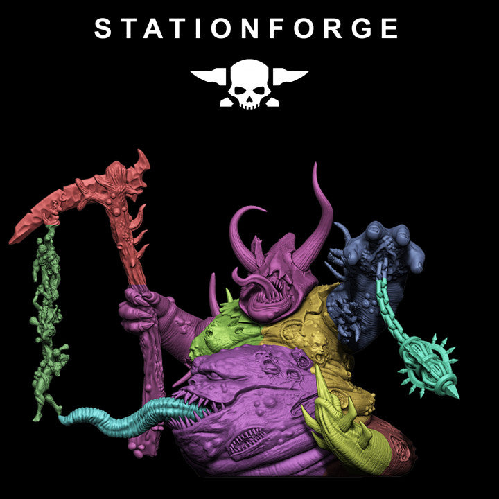 Dark Space Knights Guard Sporeus, proxy miniature, infantry, 28mm heroic scale unpainted resin, view 6