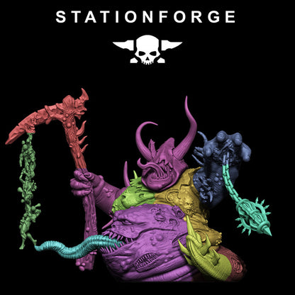 Dark Space Knights Guard Sporeus, proxy miniature, infantry, 28mm heroic scale unpainted resin, view 6