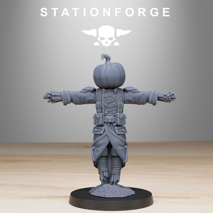 Imperial Army Grim Guard Scarecrow (6 Units), 28mm heroic scale unpainted resin, view 6