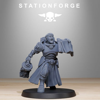 Imperial Army Pulpit, proxy miniature, 28mm heroic scale unpainted resin, view 6