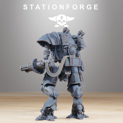 Scavenger Armageddon, Tech Priests proxy miniature, 28mm heroic scale unpainted resin, view 8